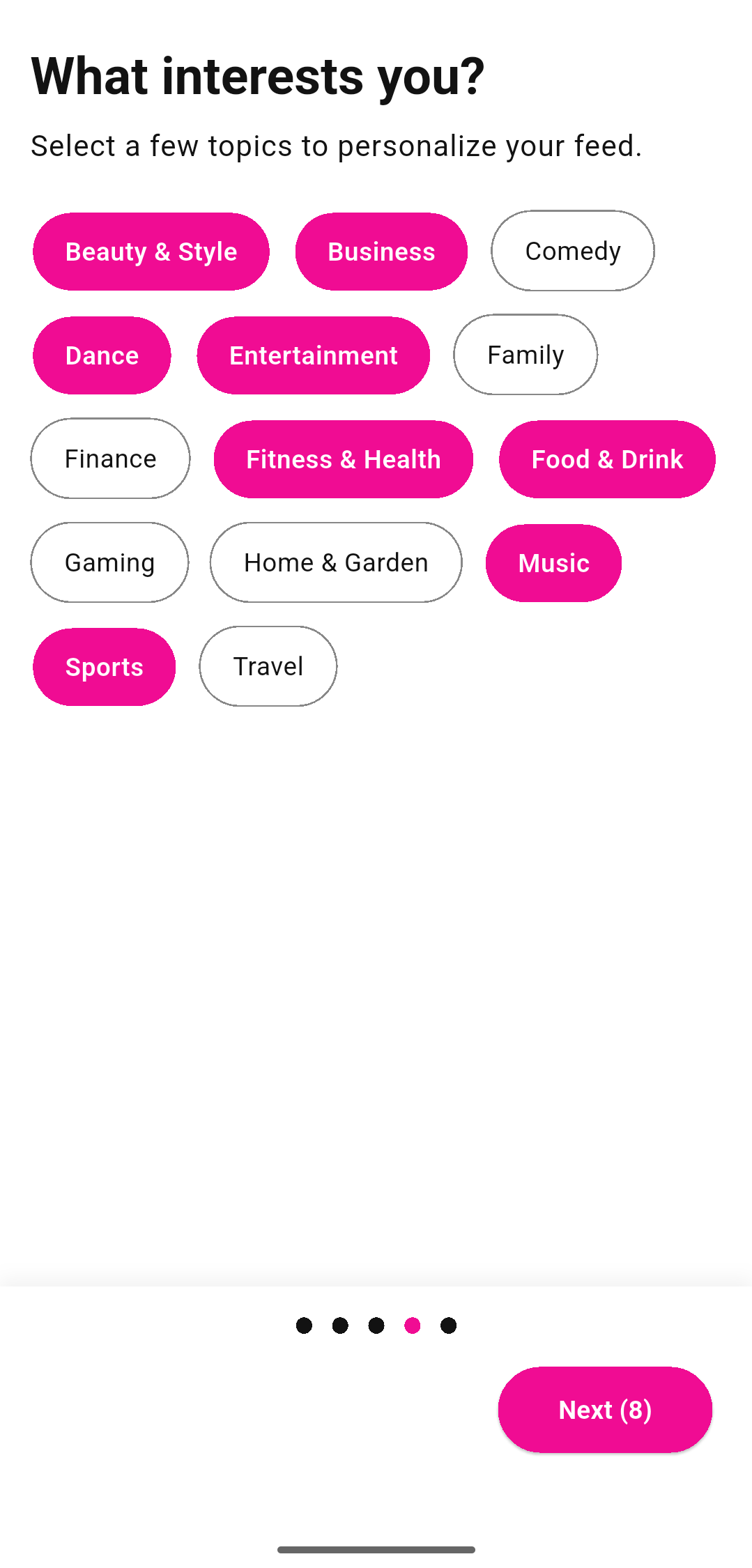 Relax App - Social Discovery Interface