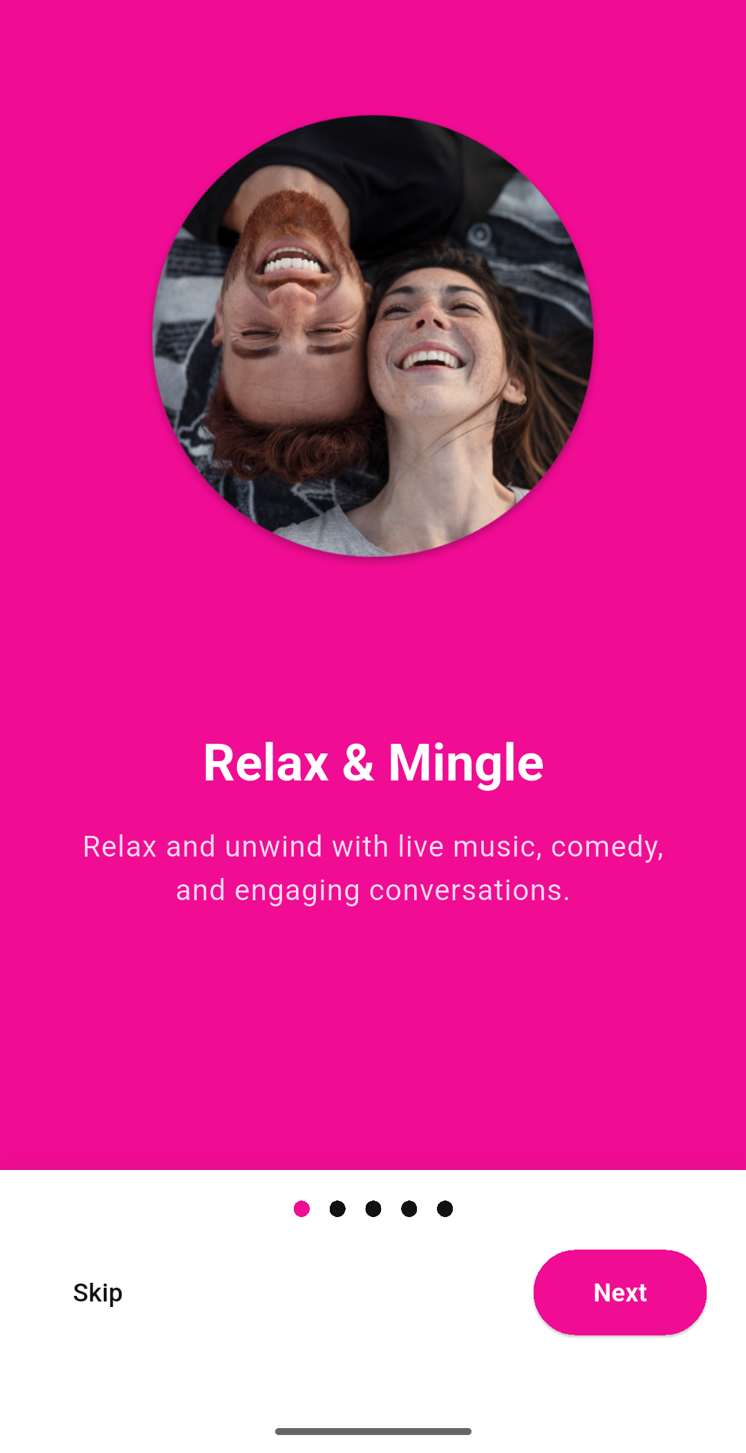 Relax App - Live Streaming Interface